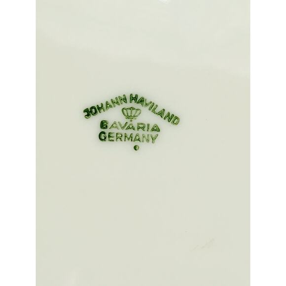 Johann Haviland Floral Splendor Bread Plate 6 1/4" Silver Trim 80s Germany x4 - Picture 14 of 15